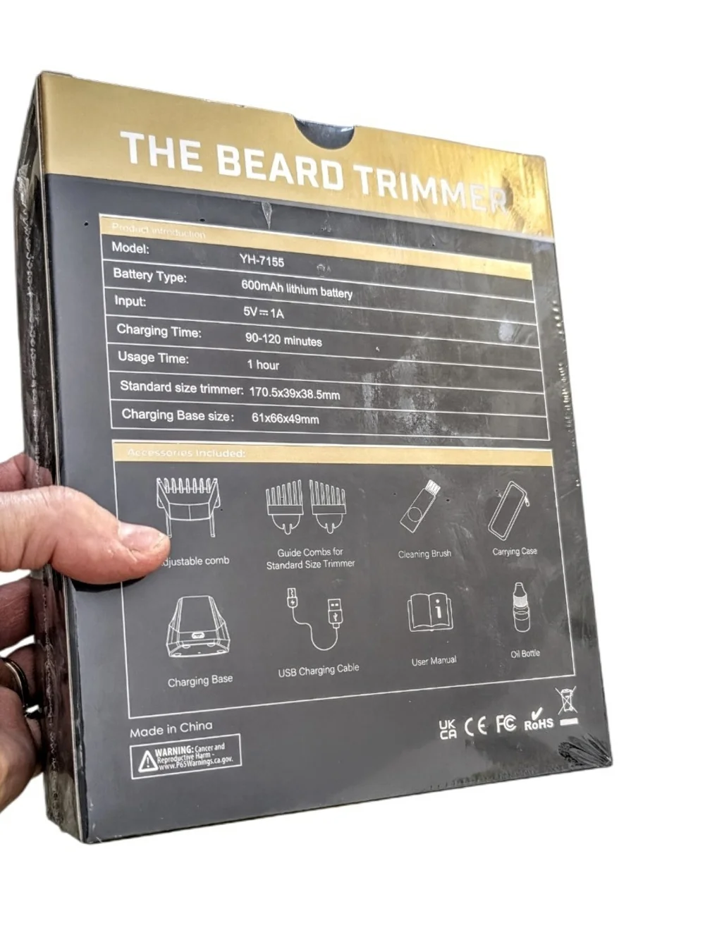 OLOV-X The Beard Trimmer Waterproof Electric Razor 20 Lengths, NIB